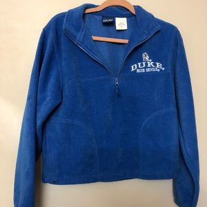 Duke university blue zip up sweater